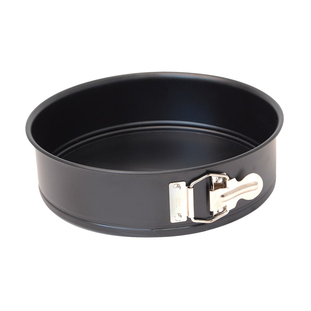 Moule à manqué à charnières 26 cm rond en   antiadhésif -  Gris Rond Acier De Buyer 27.00x27.00 cm