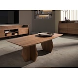 thumbnail of Angel Cerdá Ovaler Couchtisch aus Nussbaumholz 2142C