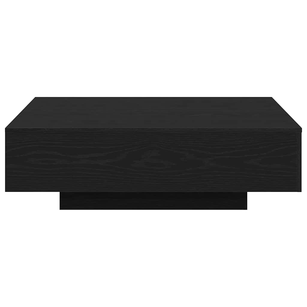 vidaXL Couchtisch Schwarz Eichen-Optik 100 x 100 x 31 cm