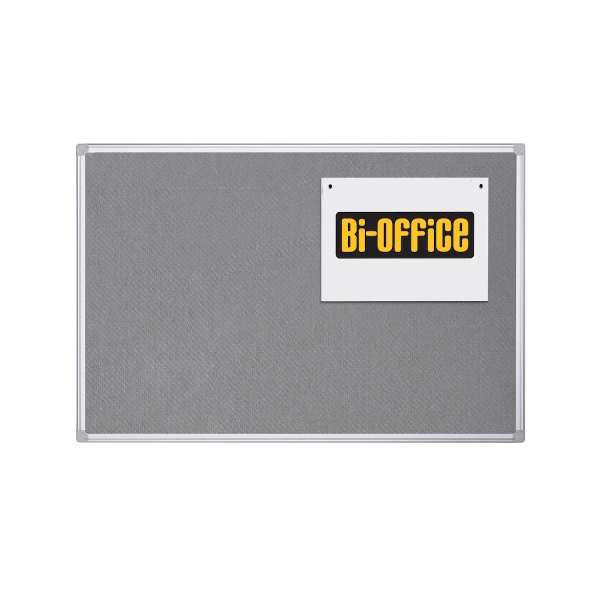 Bi-Office Maya graue Filz Pinnwand mit Aluminiumrahmen 60 x 45 cm