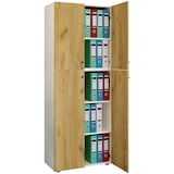 thumbnail of VCM Büroschrank Lona Weiß / Honig-Eiche
