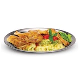 thumbnail of METRO PROFESSIONAL Bandeja para servir, acero inoxidable, 27 x 20 x 1.8 cm, ovalada, plata