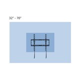 thumbnail of ECD Germany TV Wandhalterung neigbar +0°/-8°, für 32–70 Zoll Fernseher, VESA 400x400, flach & curved, stabile Fernsehhalterung mit Zieh-Schloss