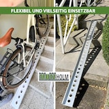 thumbnail of TRUTZHOLM Auffahrschiene klappbar 240 cm Tragkraft 50 kg Alu grau gelocht Fahrradrampe Rampe