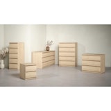 thumbnail of WellHome - Commode de Chambre avec 5 Tiroirs en coloris Chêne 41 x 50 x 112 cm - Sil Oak