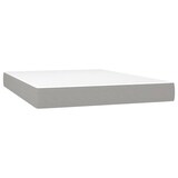 thumbnail of vidaXL Boxspringbett mit Matratze & LED Hellgrau 140x190 cm Stoff