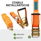 thumbnail of 10x Spanngurte mit Ratsche Zurrgurt 8m 5000kg 5to 2-tlg. 50mm TÜV/GS