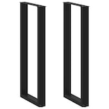 thumbnail of vidaXL Bartafelpoten 2 st U-vormig 50x(110-111) cm staal zwart