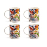 thumbnail of Excelsa set 4 mug Kimono porcellana 11,5x7,5x10 cm multicolor