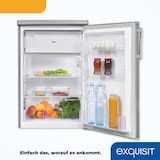 thumbnail of Exquisit Kühlschrank KS16-4-HE-040D inoxlook, 109 l Fassungsvermögen