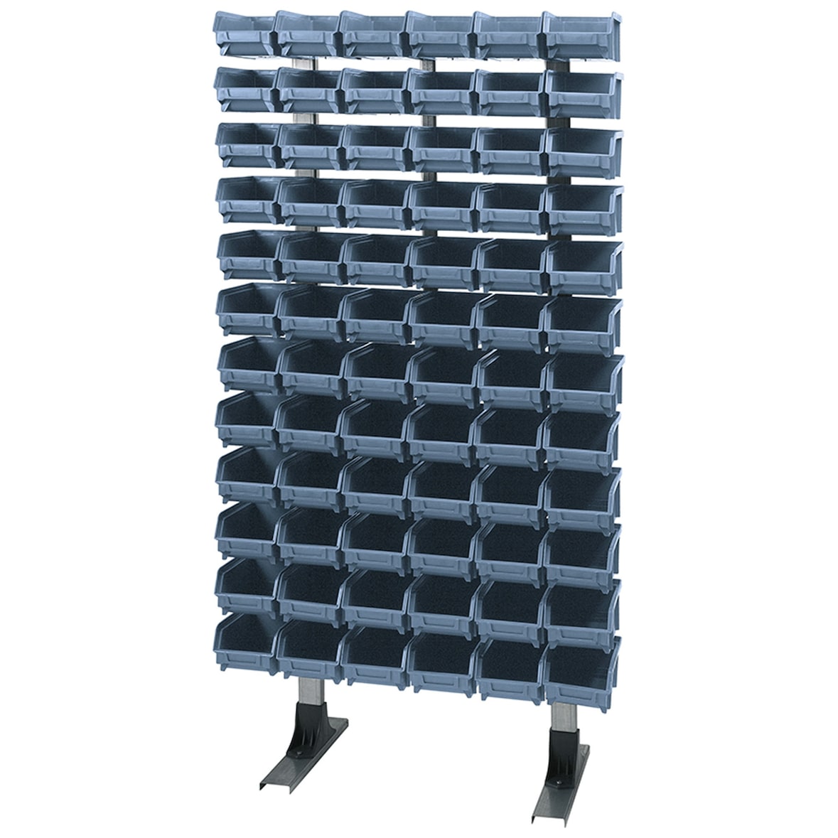 ArtPlast - Estante de Metal 60x30x125cm con 72 Cubos organizadores de Polipropileno - Colección CONTENITORI