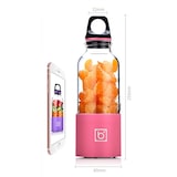 thumbnail of Petit Mixeur Smoothie Milkshake Blender Portable Jus de Fruit 500ml USB Rose YONIS