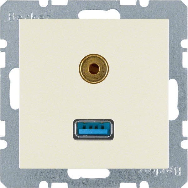 Berker Steckdose USB/3,5mm Audio 3315398982