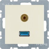 thumbnail of Berker Steckdose USB/3,5mm Audio 3315398982
