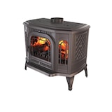 thumbnail of Estufa de leña independiente con apertura a la izquierda y CookTop - P7 (10,5 KW) ECO
