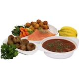 thumbnail of 100x Suppenterrine Einweg-Mikrowellenterrine weiß (PP) 500 ml