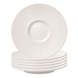 thumbnail of Villeroy & Boch Manufacture Rock Café au Lait Untertasse weiß 17 cm 6er Set