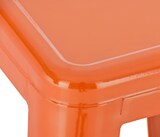 thumbnail of CHEFGASTRO 2er Set Barhocker PALAU HxBxT 76x43x43cm Metall Orange Barstuhl