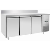 thumbnail of METRO Professional Mesa de congelação GCF3100BS, aço inoxidável, 179.5 x 70 x 85 cm, 334 L, refrigeração ventilada, 600 W, 3 portas, prateada