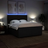thumbnail of vidaXL Boxspringbett mit Matratze Schwarz 180x200 cm Stoff