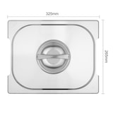 thumbnail of Tampa GN 1/2 em aço inoxidável Gastro Tray com pega em aço inoxidável 325x265xmm VOGUE