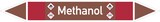 thumbnail of Rohrleitungskennzeichen Methanol - 270x37 mm Folie selbstklebend