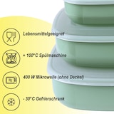 thumbnail of Vorratsdosen mit Deckel für Lebensmittel, Frischhaltedosen Mikrowellen-, Gefriergeeignet, Spülmaschinenfest 9er Set, Meal Prep Boxen, Aufbewahrungsbox