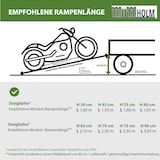 thumbnail of DREIBREIT by TRUTZHOLM Alu Auffahrrampe 175 cm 2-fach klappbar Tragkraft 1020kg gelocht Verladerampe