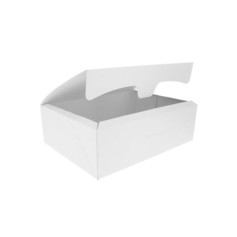 MONOUSO - Gebäck Box weiß 18,2x13,6x5,2cm 500g (25 Stück)