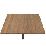 thumbnail of Bistrotisch HWC-H10, Bartisch Thekentisch, Industrial Gastronomie Ulme Holz MVG-zertifiziert 75x80x80cm ~ hellbraun