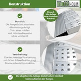 thumbnail of TRUTZHOLM 1 x Alu Auffahrrampe 200 x 56 cm Traglast 540 kg grau starr perforiert Verladerampe