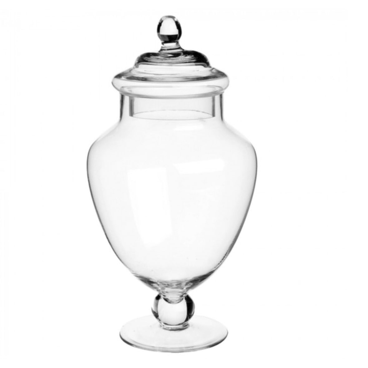 WellHome - 2,1 l Bonbonglas aus Glas mit Ständer