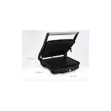 thumbnail of Tristar GR-2853 Schwarz/Silber Kontaktgrill - 2000 Watt, Bratfläche: 29,7x23,5cm