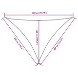 thumbnail of vidaXL Sonnensegel Oxford-Gewebe Dreieckig 3x4x4 m Schwarz