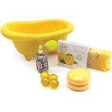 thumbnail of Porta amenities en forma de bañera de cerámica con diseño retro - Jabonera -  Color Amarillo - 19x12x9cm