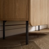 thumbnail of HERDASA, Mueble multifunción TOKYO, melamina, 3 baldas, 90x80x35cm, roble dorado