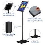 thumbnail of Europel Infostand met kliklijst A4 zwart,  355045