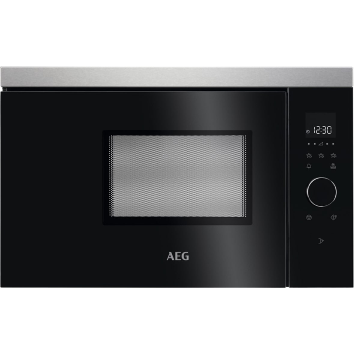 AEG Einbau-Mikrowelle 60 cm / Touch-Bedienung / Display mit Uhr MBB1756SEM