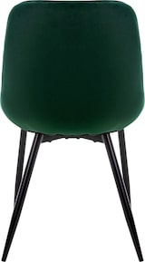 thumbnail of ML-Design Esszimmerstühle 6er Set, Dunkelgrün, mit Rücken- & Armlehnen, Samtbezug & Metallbeine, Polsterstühle für Esszimmer, Küche & Wohnzimmer