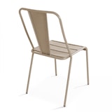 thumbnail of Sedia da bar bistrot in metallo color taupe - Oviala