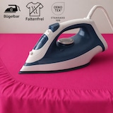 thumbnail of EXKLUSIV HEIMTEXTIL Marke Jersey Spannbettlaken 200 x 220 cm Pink 100% Baumwolle Öko - Tex Zertifiziert Bed-Sheet Bettlaken Spannbetttuch Topper Leine