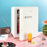 thumbnail of H.Koenig Mini Bar Vintage 31L TOAD8, Kompakter Mini-Kühlschrank, Temperatur einstellbar 6°-15°C, 24 dB, Cremefarben