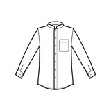 thumbnail of Isacco Camisa Dublino. Unisex. Vermiglio. Manga Larga-XS