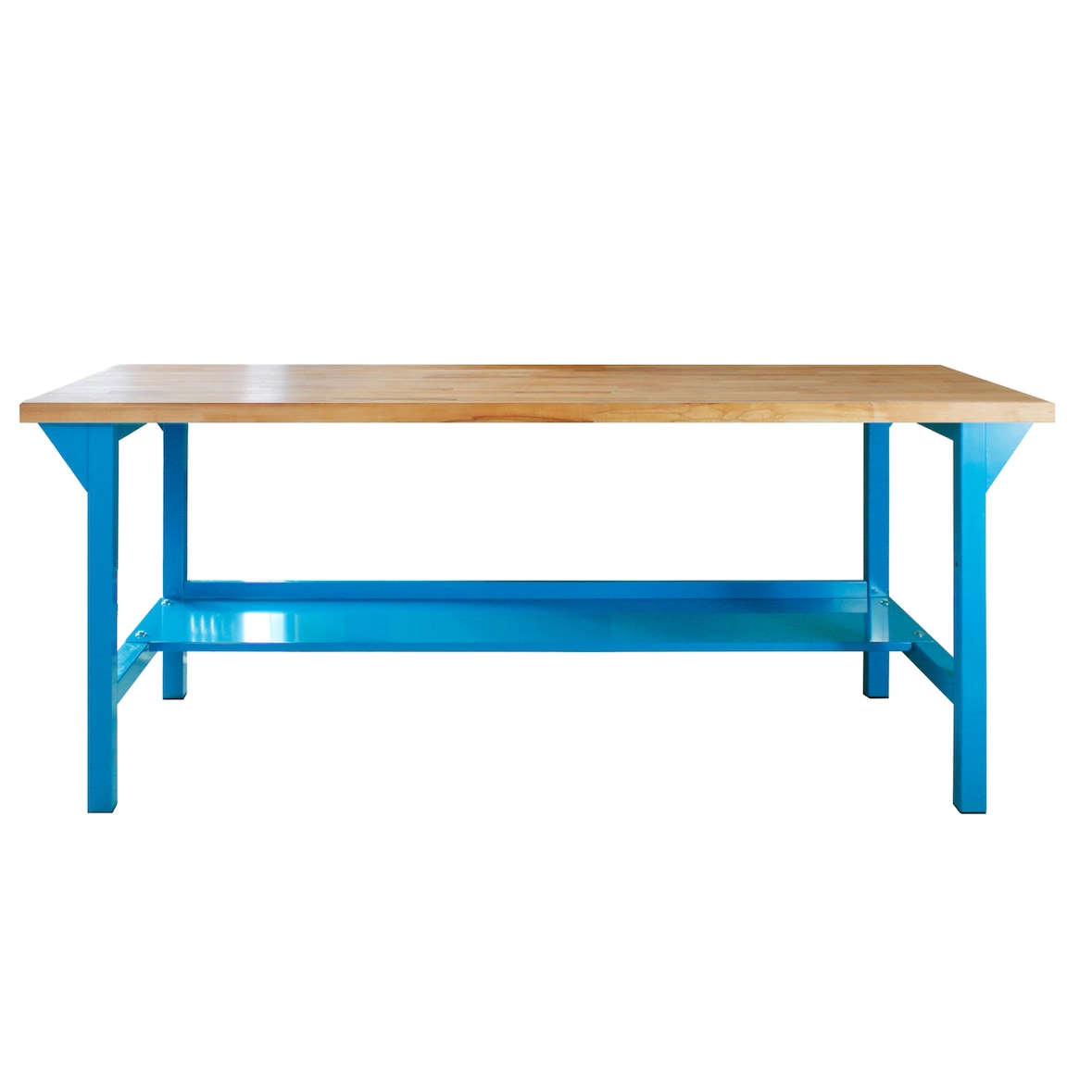 PROREGAL Werkbank Giant Rhino Plus | HxBxT 84x200x70cm | Traglast 500kg | Lichtblau