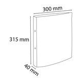 thumbnail of Exacompta 54569E 10x Ringbuch A4, 2 Ringe in D-Form 25mm, Serie Aquarel - Zitrusgelb