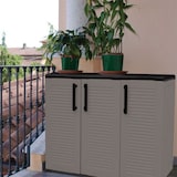 thumbnail of Mobiletto portaoggetti per officina e garage - Mobile basso con 3 ante e 1 ripiano regolabile Polipropilene 102x37h84 cm Portata 20 kg