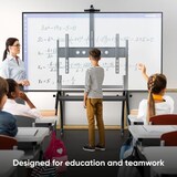 thumbnail of ONKRON Professionale Supporto TV Ruote 60-120", Mobile TV Etagere, 120 kg - Piedistallo TV Mobile VESA 1000x600 / Altezza Regolabile TS2080-B Nero