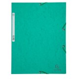 thumbnail of Exacompta  Cod. 55503E - Cartella 3 lembi con elastici in cartoncino lustré 400 g/mq - 24x32cm verde - Confezione da  25 pz.