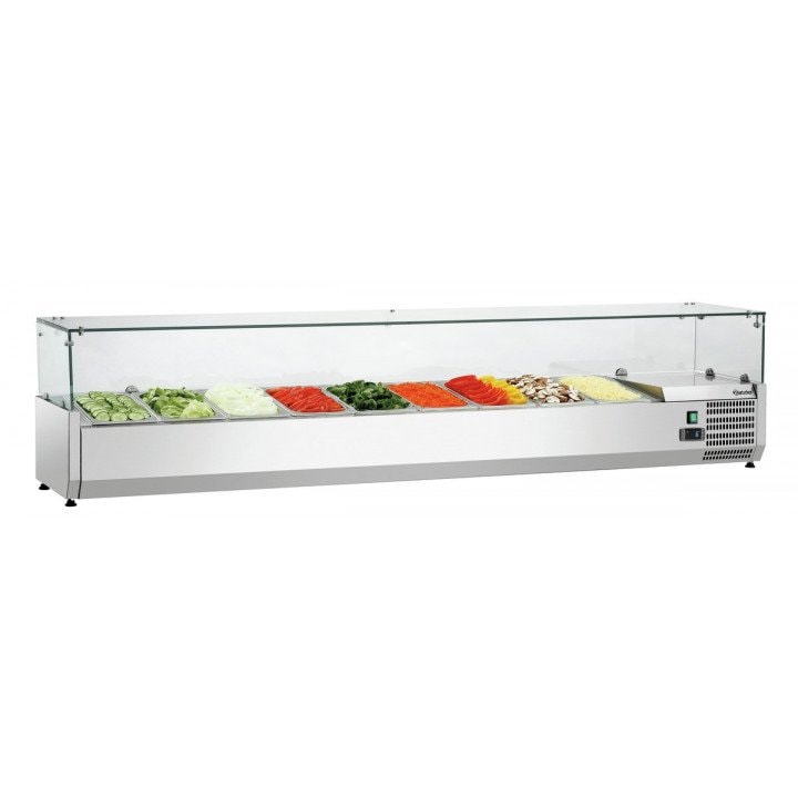 Koelvitrine 9 x GN 1/3, 190 W, 220 V - MONO, te monteren