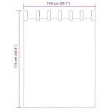 thumbnail of vidaXL Voile Vorhänge mit Schlaufen 2 Stk. Königsblau 140x175 cm